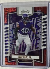 2023 Panini Absolute - Rookies Red Squares #144 Ivan Pace Jr. /499 (RC) Vikings