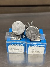 Lot of 2 - Clarostat 53C3750K Potentiometer - Unused RV4NAYSD754A - 750K OHM
