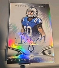 2014 Topps Platinum Donte Moncrief rookie autograph auto COLTS 