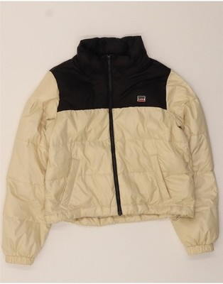 Levi's Damen Oversized Padded Jacke UK 6 XS Off White Colourblock DM11