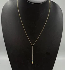 Necklace Lariat Beaded Layering 1/20 14K Gold Filled 19.5-21.5 inches