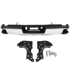 Chrome Rear Step Bumper Assembly For Chevy Silverado GMC Sierra 1500 2014-2018