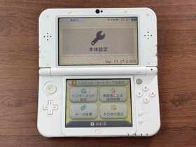 Nintendo New 3DS LL XL Pearl White Console Tested Japan ver R6095