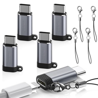 5 Pack USB C to Lightning Adapter Fast Charge Data iPhone 16 15 Pro Max
