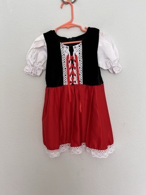 Halloween Girls Red Riding Hood Custome Size 3T