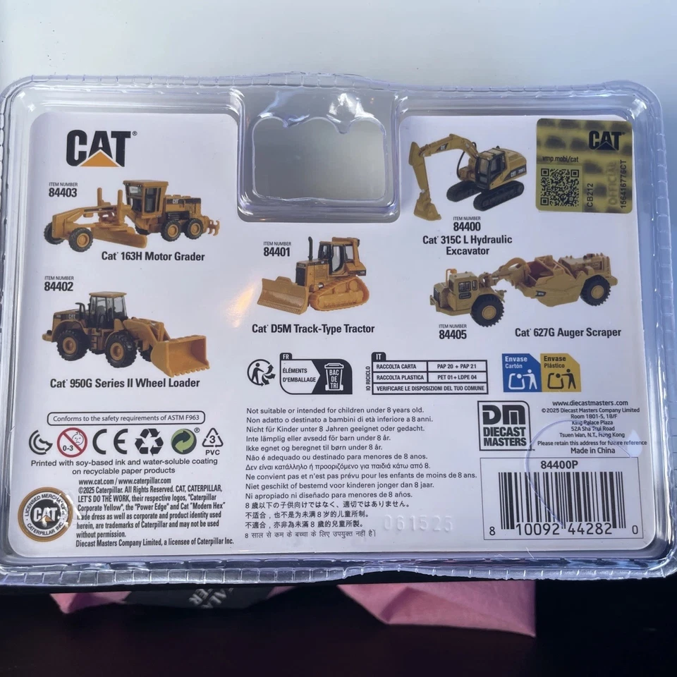 1/87 (HO) Cat 627G шнек скребок модель литой мастеров новый в коробке - Изображение 2 из 2