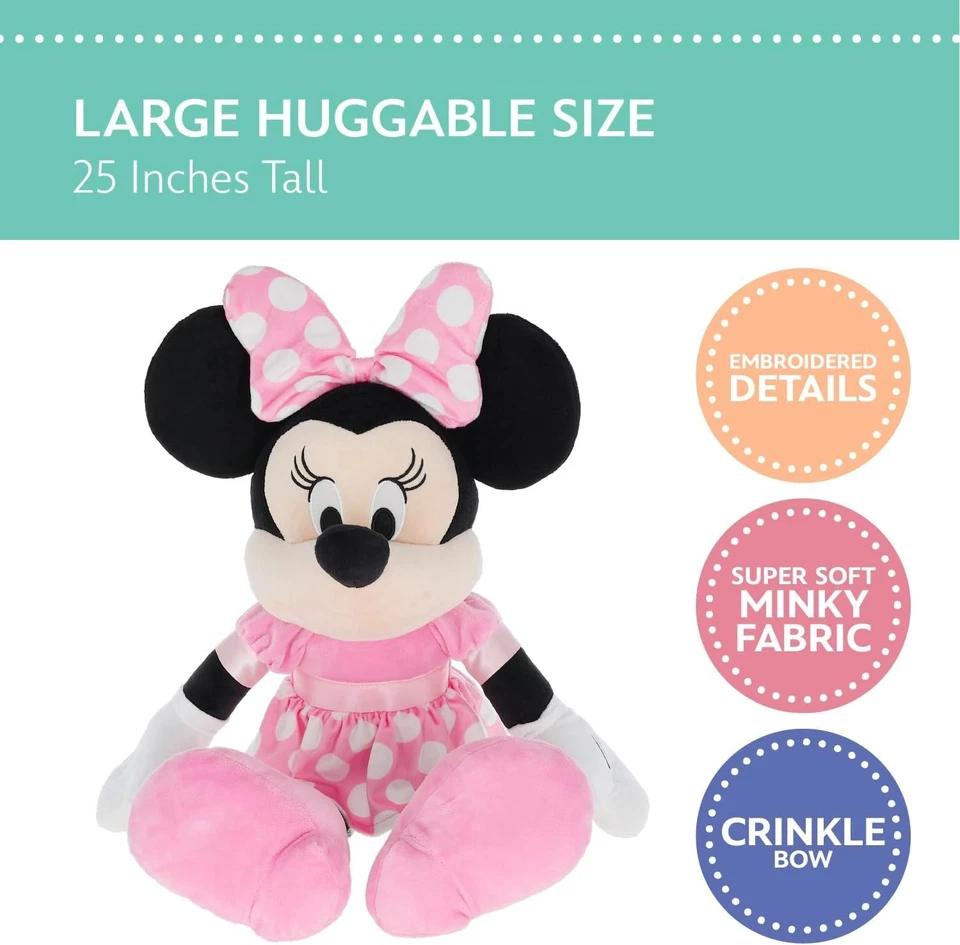 Nuevo en caja Juguete de peluche Disney Baby Minnie Mouse 25" ¡Más de 2 pies!! Foto 2 de 3