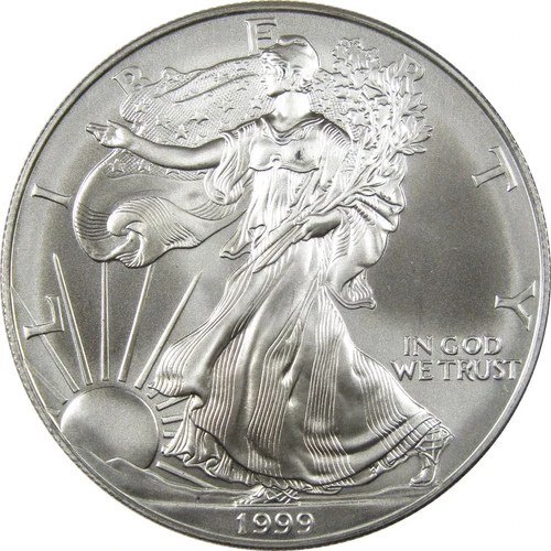 1999 American Silver Eagle Uncirculated Bullion $1 Coin