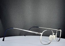 VTG STETSON 503 042 Unisex Silver Classic Oval Full Rim Eyeglasses FRAMES ONLY