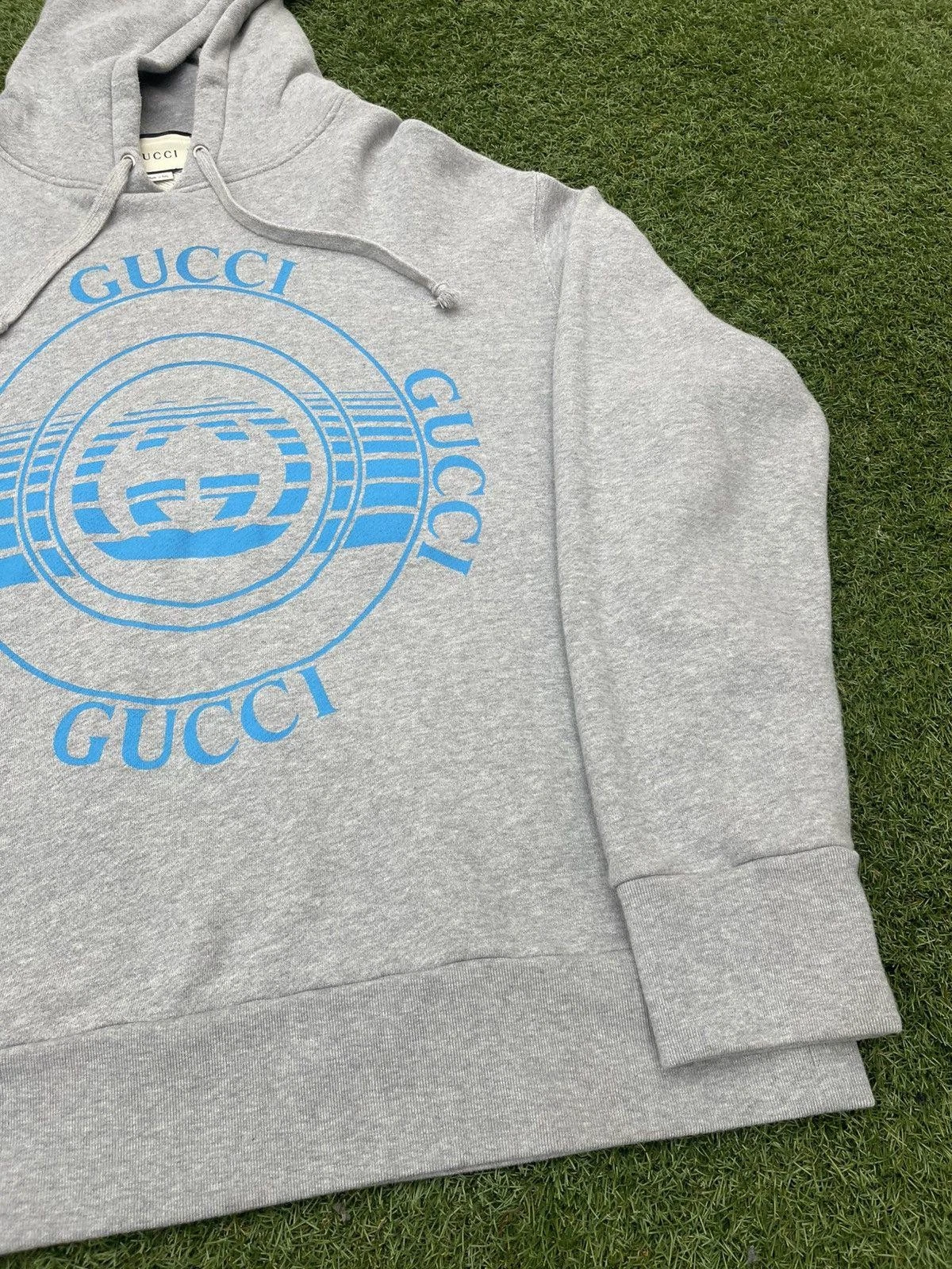 Taglia XXL Felpa con cappuccio pullover Gucci stampa record
