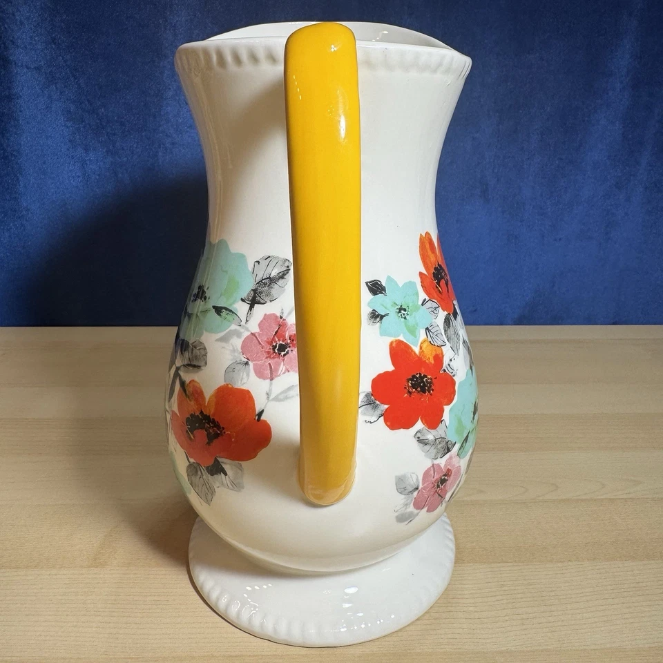 Jarrón jarra grande floral mercado de pulgas Pioneer Woman Foto 3 de 4