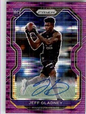 Jeff Gladney 2020 Panini NFL Prizm Purple Pulsar Auto RC #399