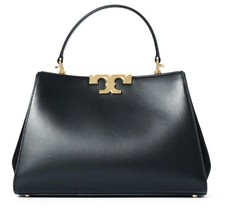 Authentic Tory Burch Eleanor Medium Satchel Black NWT NO DUTIES RRP 950