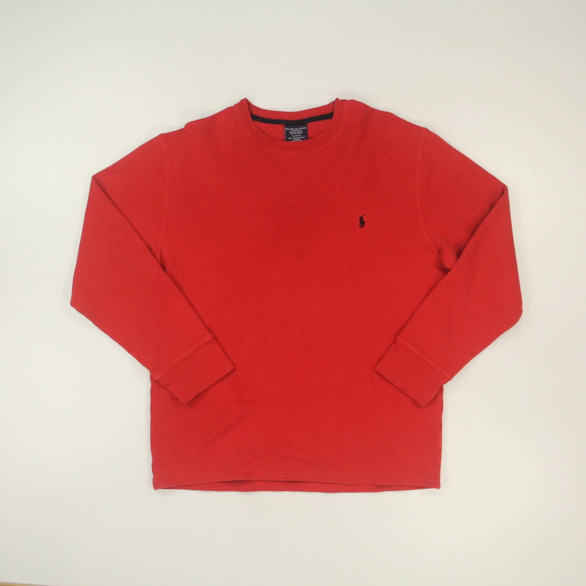 Polo Ralph Lauren Men's Sleep T-Shirt Size XL Red L/S Waffle