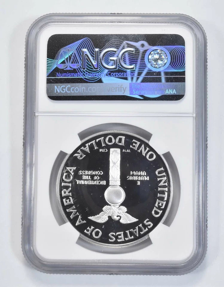 1989 S Congress Commemorative Proof Silver Dollar NGC PF70 UCAM - Image 2 of 4