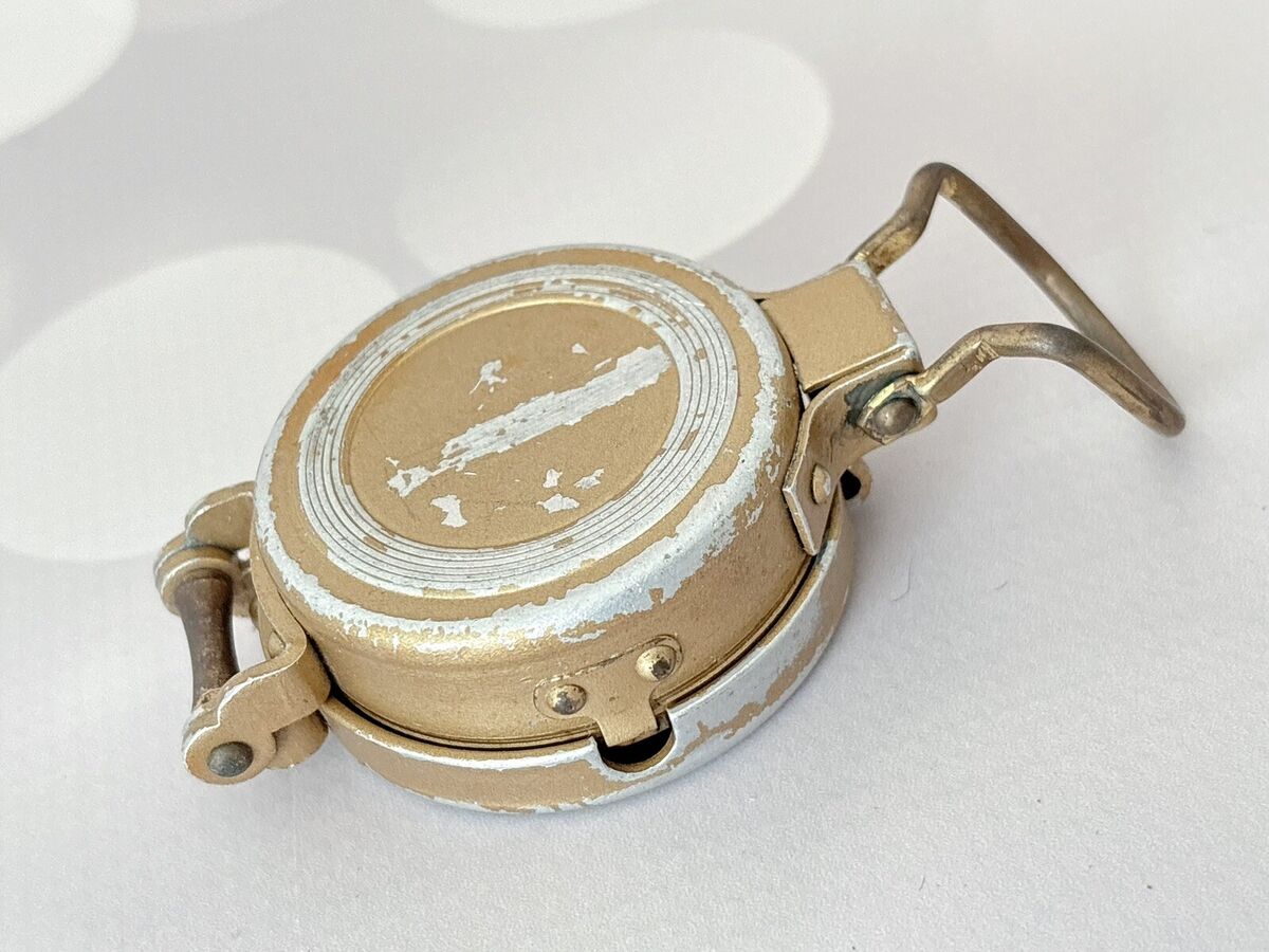 Vintage Metal Lensatic Compass Liquid Filled Made in Japan Vintage Metal Lensatic Compass Liquid Filled Made in Japan