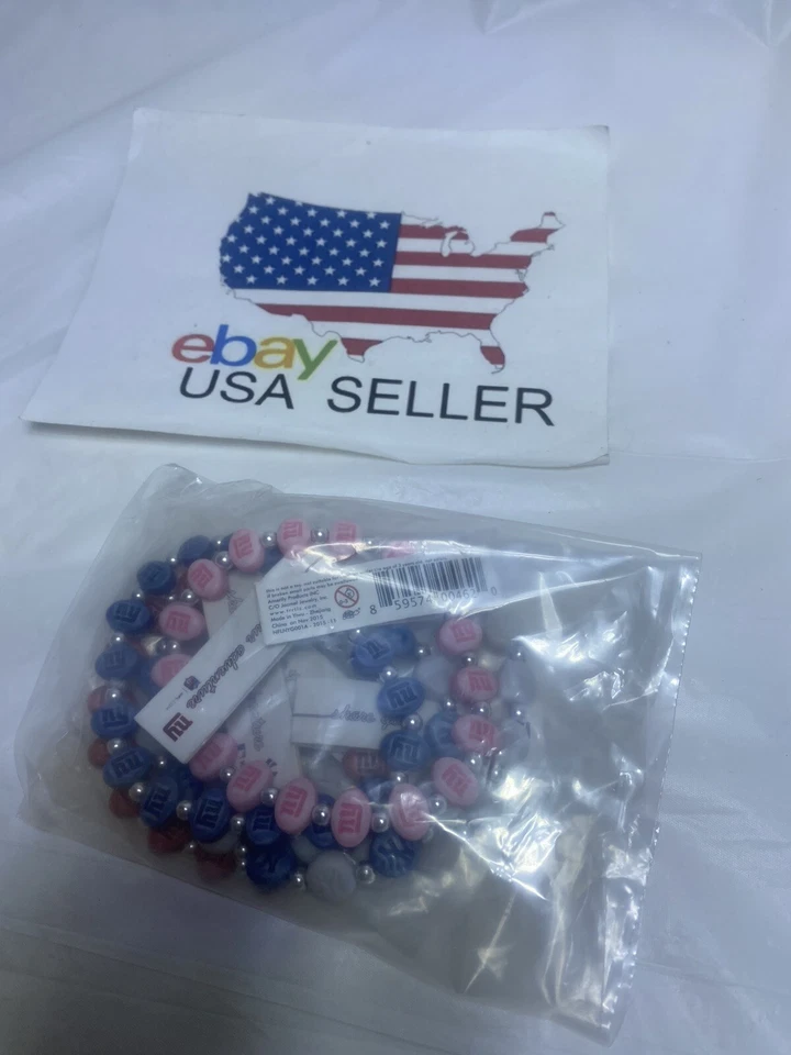 NUEVO YORK YANKEES & Giant Lote TRTLZ 5 PULSERAS Mezcla Colores Foto 3 de 4