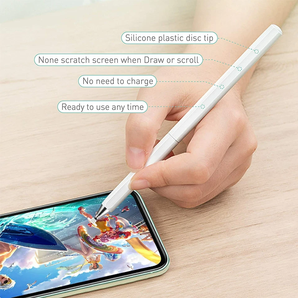 Stylus Pen pencil Touch Screens Disc Tip Universal - ipad iphone tab android x2 - Image 2 of 4