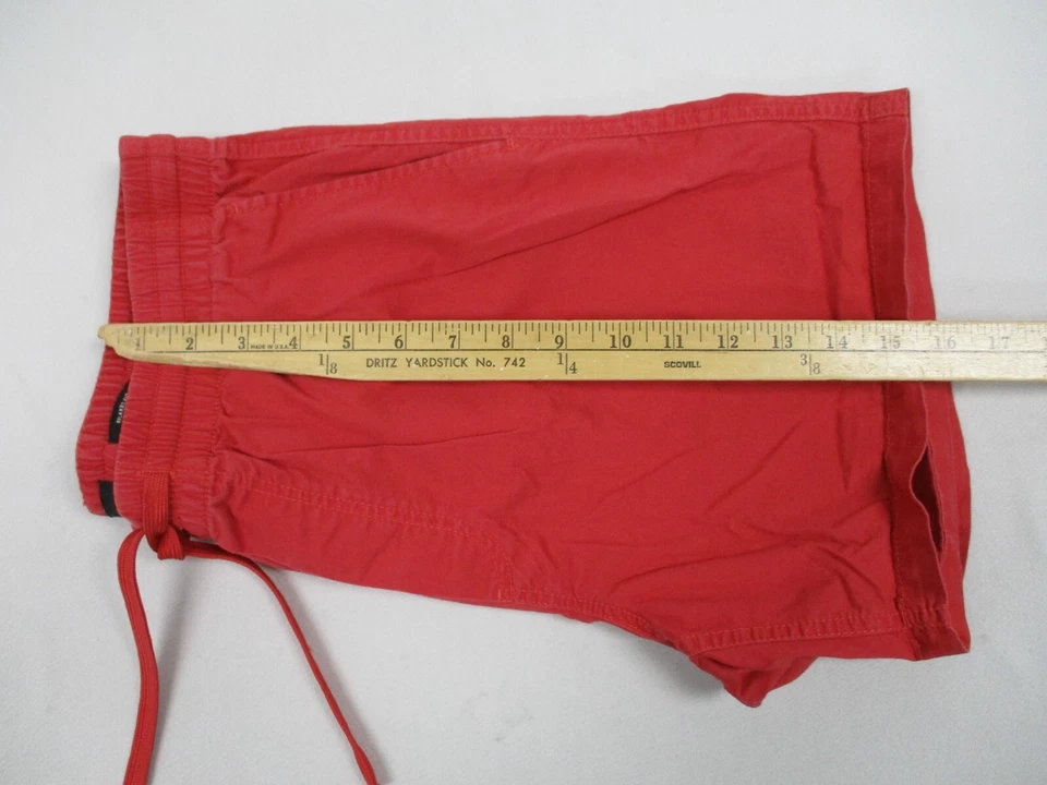 H&M Shorts Men Size 33R Red Drawstrings Solid Relaxed Casual Stretch - Image 4 of 4