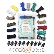 Incraftables Paracord kit with 15 Colors Paracord Rope (2mm)
