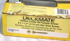 Deckmate Star Drive Flat Head Wood Screws  12Oz #8 x 1-1/4"