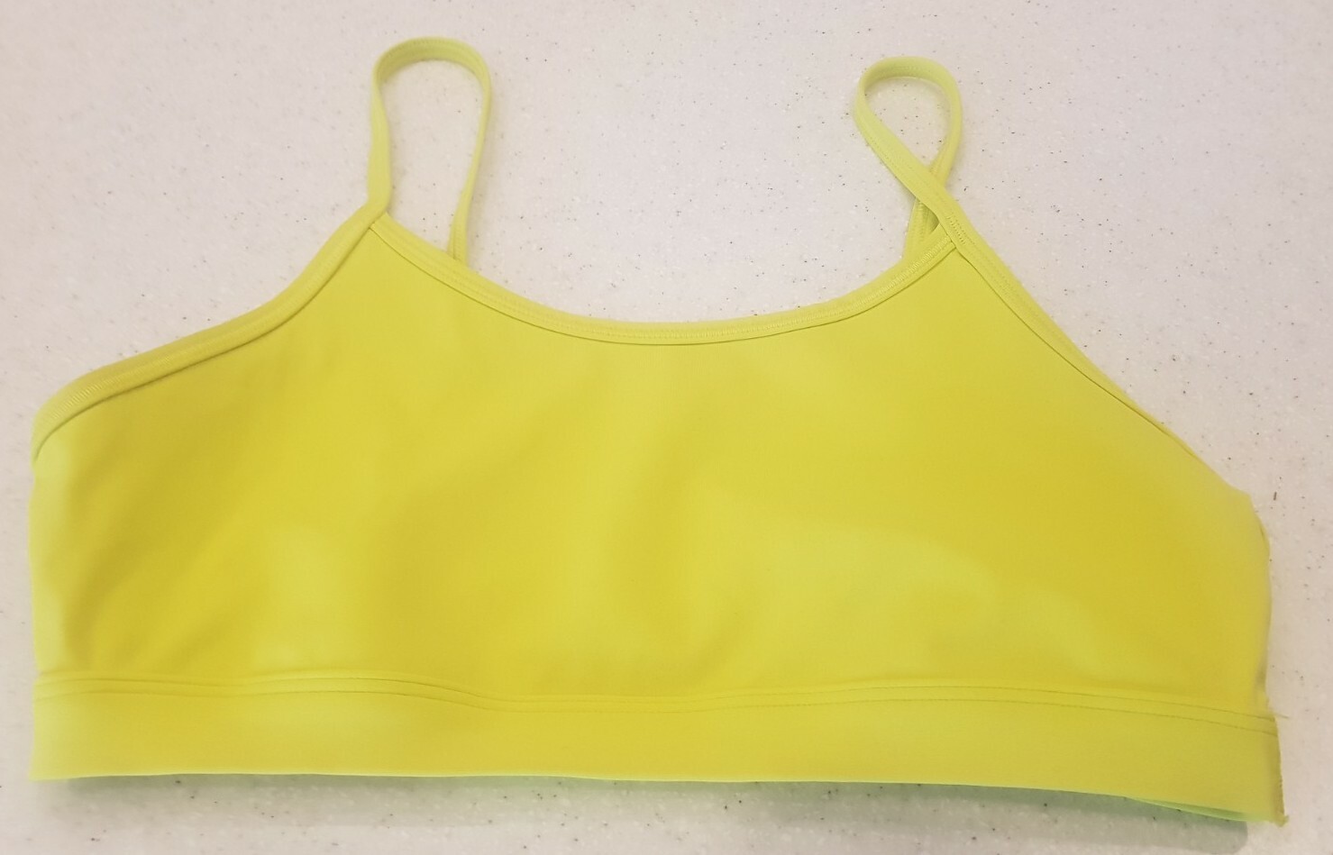 reebok yellow sports bra Size S 