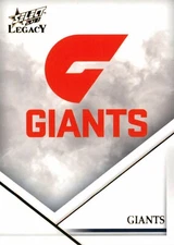 2018 GWS Giants AFL Select Legacy Card - Club Logo