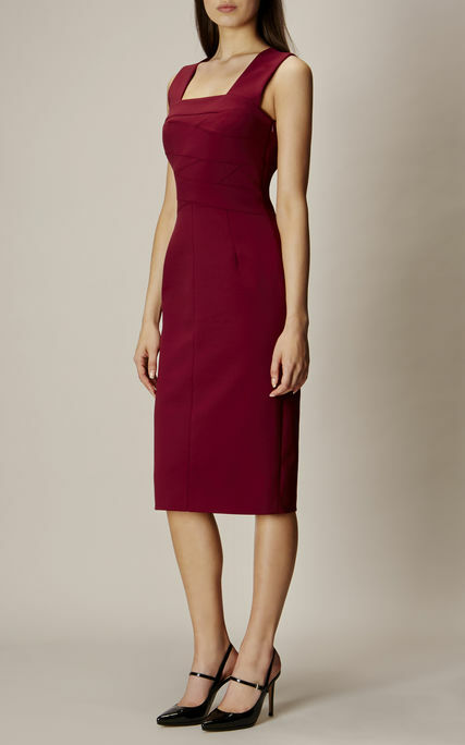 KAREN MILLEN* ローズ ツイル プロム スカート Karen Millen Aubergine Geometric Asymmetric Panels Square