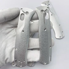 1Pair Aluminium Alloy Handle Patch for Benchmade Bugout 535 Cross Striation