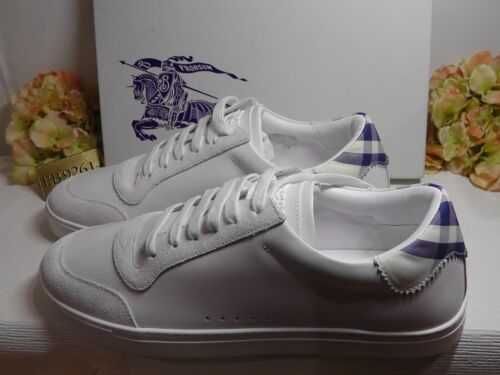 BURBERRY Men's ROBIN WHITE Leather / Suede Low- Top Sneakers Size 13 US***$690 - Picture 12 of 16
