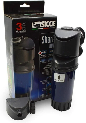 Sicce Shark ADV 400 Internal Filter 106GPH, Freshwater and Saltwater Application
