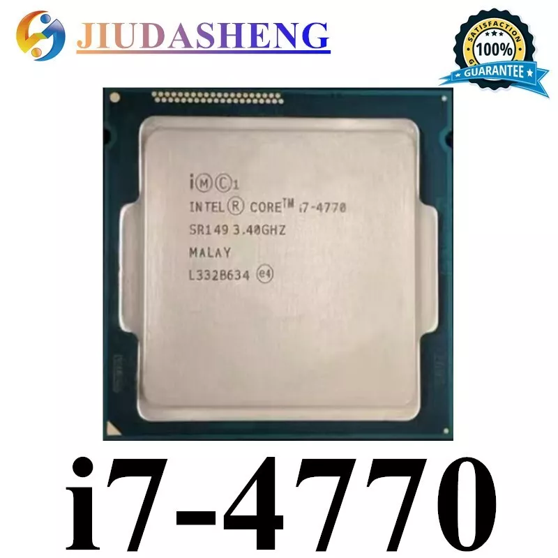 Intel Core i7-4770 3.40GHz SR149 Quad-Core LGA 1150 CPU Processor 8 threads 84W Intel Core i7-4770 3.40GHz SR149 Quad-Core LGA 1150 CPU Processor 8 threads 84W