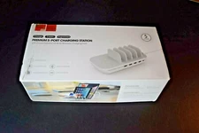 SooPii Premium 5-Port Charging Station Dock Power Delivery 3.0 & QI Charging Pad