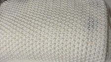    Casaluna Chunky Knit Bed Blanket - White - Full/Queen  WITH DEFECTS  
