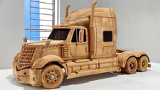 International Lone Star Semi-Truck wood  POSTER 24 X 36 Inches