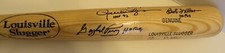 autographs Louisville Slugger Bat 5 Hall of Famers Baseball signatures+ Inscrip.