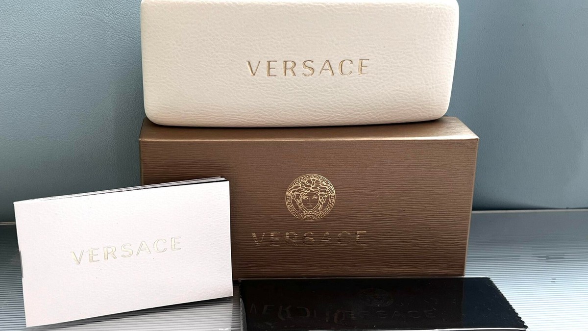 Versace Sunglasses With Case & Box Versace Oval Sunglasses VE4442F 108/3 Havana 55mm – Stepani  main image 4