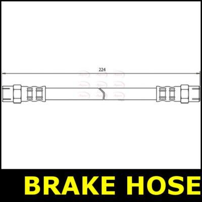 Brake Hose Inner Rear FOR BMW E30 1.6 1.8 2.0 2.3 2.5 82->94 Petrol Apec