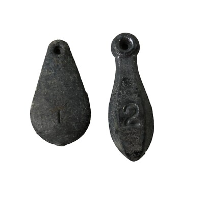 Vintage Fishing Weights Set of Lead Sinkers 1oz and 2oz