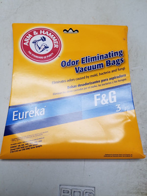 Lot of 2 Arm & Hammer Ordor Eliminating Vacuum Bags Eureka F&G (V)