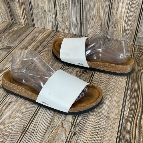 Sandalias Betula para mujer reggae blancas Birkenstock talla 40-9N plantilla suave EE. UU. - Imagen 13 de 19