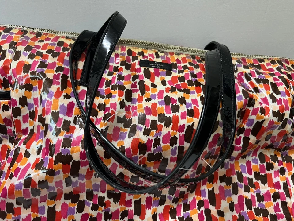 复古 3 件装 Kate Spade New York 多色尿布袋 + 更换垫 + 小袋 — 第 4/4 张图片