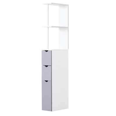 Schmaler Badschrank weiß schmal Schrank Aufbewahrung Regal Schrank modern Vitrine