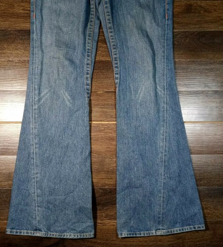 True Religion Joey Damen Jeans Größe 30 X 34 Schmetterling Stickerei Schlag Boho Hose - Bild 4 von 5