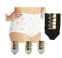 Women Mama Brief 100% Cotton Maxi Underwear Knickers Soft Multi Packs All Size