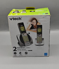 VTech CS6919-2 DECT 6.0 Cordless Phone Caller ID Call Waiting 2 Handsets Silver