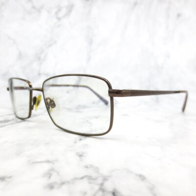 Flexon Eyeglasses Frames BENEDICT 600 210 Brown Rectangular Full Rim 53-17-140