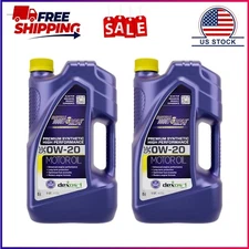 2 Pack, Royal Purple High Performance Motor Oil 0W-20 Premium Synthetic Motor Oi
