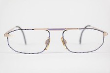 Vintage Chai K 271 F 224 54 17 150 Gold Violet Oval Glasses Frame NOS