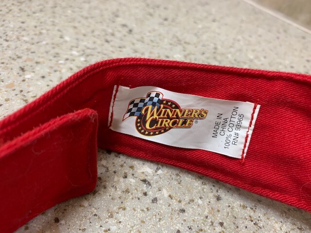 Nascar Dale Earnhardt JR Spell Out Adjustable Visor Cap Red
